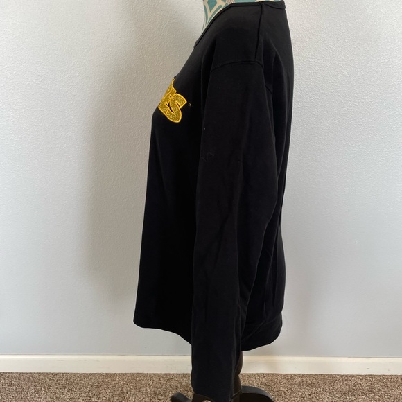 Iowa Hawkeyes Glitter Stitched Patch Ling Sleeve T Shirt size XL - Picture 3 of 6